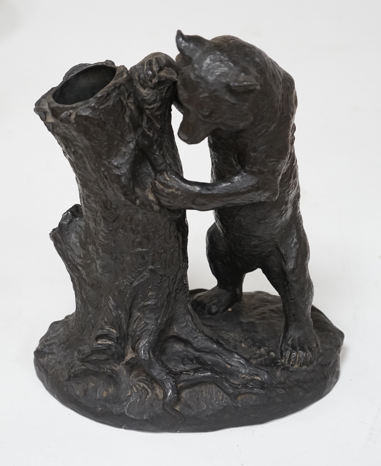 P. Ipsen København, a pottery model of a bear, 28cm. Condition - good